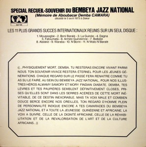 Bembeya Jazz National – Special Recueil-Souvenir,Mémoire Bembeya-Jazz-National-front-297x300