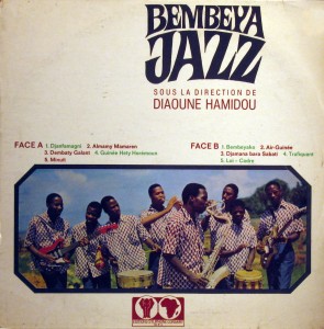 Bembeya Jazz sous la directionde Diaoune Hamidou, EditionsSyliphone Conakry 1968 Bembeya-Jazz-front-295x300