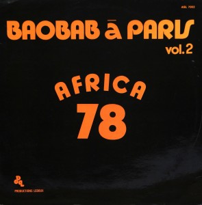 Baobab à Paris vol. 2, Africa 78 Ledoux Records 1978 Baobab-front-295x300