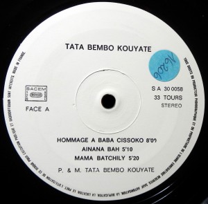 Tata Bembo Kouyate, label